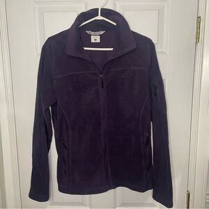 Columbia Plum Purple Full Zip Cozy Fleece Jacket Sweater Large